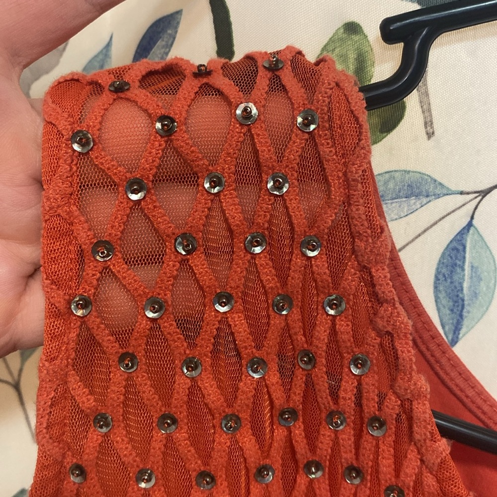 Orange Sleeveless Top. Lane Bryant Size 26/28. - Picture 5 of 5
